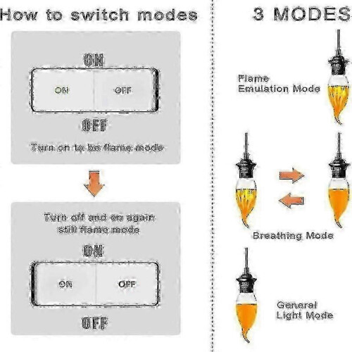 Decorative 3W E14 LED Bulb with Flame Effect 2