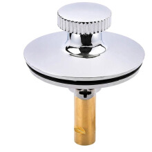 Bouchon de Vidange Universel pour Baignoire, Bouchon de Vidange à Levier et à Rotation, Remplacement de Vidange en Alliage de Cuivre et de Zinc