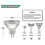 Warmweiße 2700K MR11 GU4 12V Halogenlampen (12er-Pack) 4