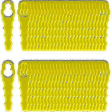 100 stuks compatibele messen voor Ryobi kantenmaaier Rac155 Rac157 Rac158 met dubbele kop