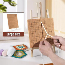 Macrame Board and Pins Kit, Double Sided Grids Handmade Braiding Board Set for Bracelet Creating, Knotting Creations