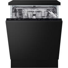 CDA Integrated Dishwasher - Hygiene cycle, Black control panel CDI6121