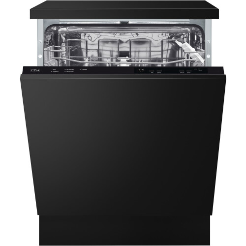CDA CDA Integrated Dishwasher - Hygiene cycle, Black control panel CDI6121