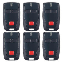 6 stuks 2-kanaals afstandsbedieningszenders, compatibel met BFT Mitto B RCB02 R1 433MHz