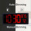 Large Digital Wall Clock 14.3 Inch LED Numbers with Temperature and Humidity Display 4