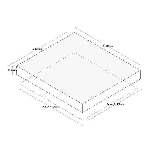 CDA CDA 60cm 4 Zone Induction Hob SCN060FR 2