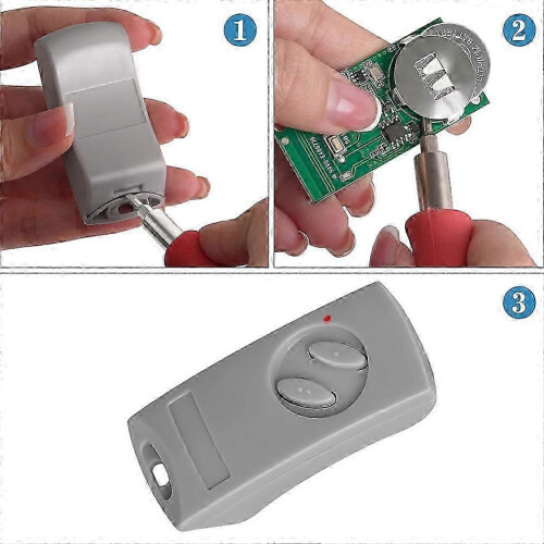 2pack 433MHz Garage Door Remote Control Compatible with EcoStar RSE2-433 RSC2-433 RSZ1-433 1