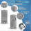 2pack 433MHz Garage Door Remote Control Compatible with EcoStar RSE2-433 RSC2-433 RSZ1-433 5
