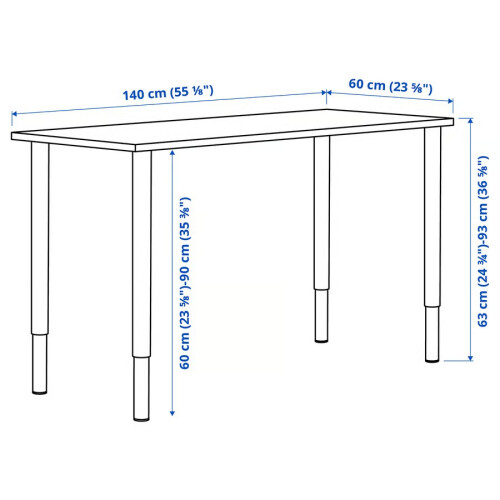 IKEA LAGKAPTEN / OLOV Computer Desk 140x60 1