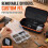 Hard Grommet Tool Kit Case with Organizer Box, Case Only Hard Shell, Plastic Organizer Box, Dividers,for  Users 8