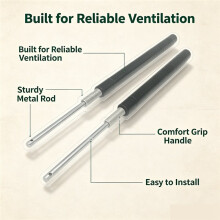 2-Pack Greenhouse Automatic Window Opener Cylinders for Breeding, Agricultural Planting, Vegetable & Flower Cultivation