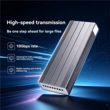 M2 SSD-Gehäuse NVMe& Dual-Protokoll SSD-Gehäuse-Adapter 10Gbps USB 3.2 Gen2 USB C Externes Gehäuse für PC A