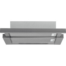 Hotpoint 60cm Telescopic Canopy Cooker Hood - Stainless Steel HSFX