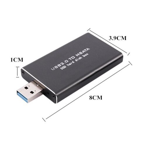 MSATA un USB USB 3.0 un MSATA SSD Enclosure USB3.0 un MSATA Case Hard Disk Adapter M2 SSD External HDD Box HDD Case