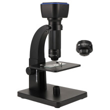 Microscopio Digital BiolóGico 2000X Wifi Microscopio USB con Lente Digital y Microbiana con 11 LED Ajustables