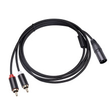 XLR To Dual RCA Audio Cable A1 XLR Male 3 Pin To Dual RCA Male Plug Stereo Audio Cable Amplifier Mixing Plug AV Cable 2M