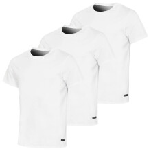 (XL, White) Ted Baker Mens 3-Pack Stretch Cotton Classic Crew Neck T-Shirt