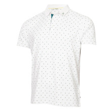 (M, White) Calvin Klein Mens Riverton Moisture Wicking Technical Golf Polo Shirt