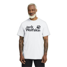 (XL, Stark White) Jack Wolfskin Mens Brand Short Sleeve T-Shirt