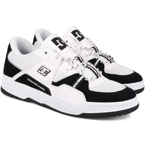(11.5 UK, Black/White) DC Shoes Mens Construct Trainers
