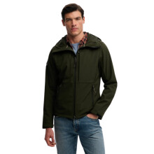 (M, Black) Superdry Mens Trekker Hooded Softshell Jacket
