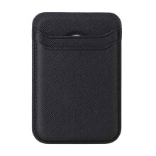 Porte-Cartes Magnétique en Cuir Résistant pour , Double Emplacement pour Cartes, Étui Arrière Fin en Cuir PU, Pochette à Cartes Rétro
