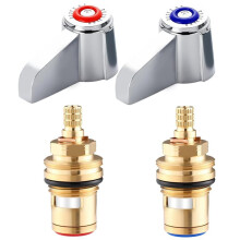 013788-45 Koud & 013787-45 Warm Keramische Cartridge met 5-HDL-L Kraanhendel voor T&S Messing Kraan, Keramische Kraancartridge