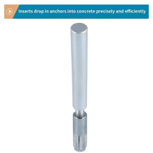 Drop in Anchors with 1 Pcs Hand Setting Tool, 3/8"-16 Female Thread Expansion Anchors for Concrete 30 Pcs