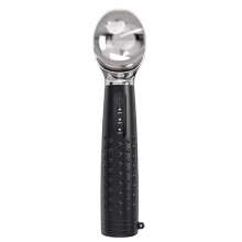 Cuillère à Glace Chauffante à 3 Niveaux de Température Réglables, Batterie Rechargeable, Idéale pour la Crème Glacée Dure et Encore, Noire