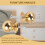 10 Pcs Cabinet Knobs Round  Knobs Bathroom Cabinet Knobs Dresser Knobs, Modern Cabinet Hardware for Kitchen Gold 10