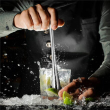 3X Muddler de Cóctel Triturador de Limón de Acero Inoxidable Triturador de Cóctel Triturador de Hielo para Frutas Frescas Especias Barras de Hielo