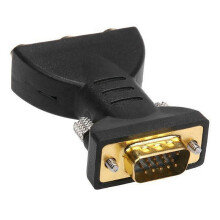 4X 3 RCA RGB Female to HD 15-Pin VGA Style Component Video Jack Adapter Conventer