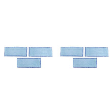 Paquet de 6 Tampons Laveurs Lavables, pour Braava Jet 240 241, Bleu