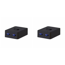 2X 2 Port USB Switcher Printer Sharing Bi-Directional Switches 2 in and 1 Out or 1 in and 2 Out USB3.0