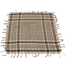 5X Unisex Scarf Polyester Plaid Tassel Arab Desert Shemagh,Beige