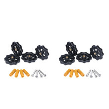 8Pcs Upgraded Hand Twist Leveling Nut Diameter 40mm + 8Pcs Hot Bed Spring + 8Pcs M4X35mm Screws for CR10 3D Printer