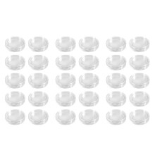 30 Pcs Transparent Small Plastic Coin Box 18mm