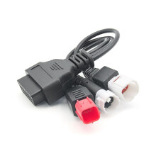 5X OBD2 Diagnostic Cable for Kline Euro5 Motorcycle 16 Pin to 3Pin 4Pin 6Pin OBD2 3 in 1 Diagnostic Adapter
