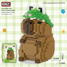 (Style 7)Kit creativo de bloques de construcción de plástico capibara juguete para niños y adolescentes de regalo