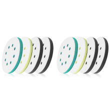 8 Pack Foam Sanding Pads for Orbital Sander, 5 Inch 8 Holes Orbital Sander Surfprep Foam Pad