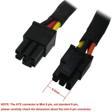 4X HDD Power Cable Right-Angle 15 Pin X2 to 6 Pin ATX Adapter for Inspiron 3653 3650 Series