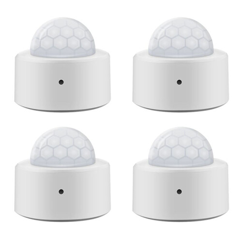 4 Pezzi 2 In 1 Tuya Zigbee 3.0 PIR Motion Detector Security Anti-Theft Alarm Sensor Human Motion WIFI  Light Sensor
