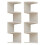 2X Wall Mounted Corner Storage Rack Classic Wall Rack 5 Layers Semicircular Partitions B 1