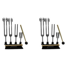 8Pcs Tuning Fork Set (4096C, MI528, 128C, OM136.1) for Solfeggio,for Chakra,Sound Therapy,Reliever Stress