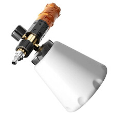 Lancia Schiumogena per Idropulitrice, Spruzzatore di Schiuma per Autolavaggio Compatibile con Connettore Rapido da 1/4" e Filettatura Femmina M22 da