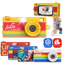 -Action-Kamera Am Schlüsselanhänger, 3,7 cm (1,47 Zoll), Retro-2K-Digitalkamera, CCD-Kamera mit Blitzlicht und Loop-Aufnahmefunktion E