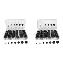 340Pcs 7 Sizes Rubber Grommet Assortment Kit, Firewall Hole Plug Set Electrical Wire Gasket Solid Hole Plugs Set