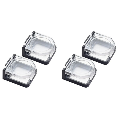 4x Power Push Button  Cover,Waterproof and Collision Resistant, for 25mm Mounting Hole B