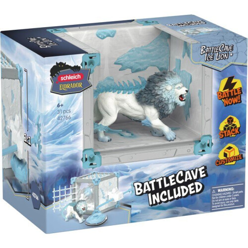 Schleich Figurine BattleCave Ice Lion, Schleich 42766 Eldrador Creatures 2