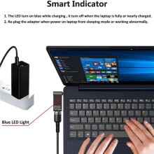 2X USB C to 7.4mm Laptop Charging Adapter Female Type C to Male 7.4X5.0mm Jack Plug Converter 100W PD Charger